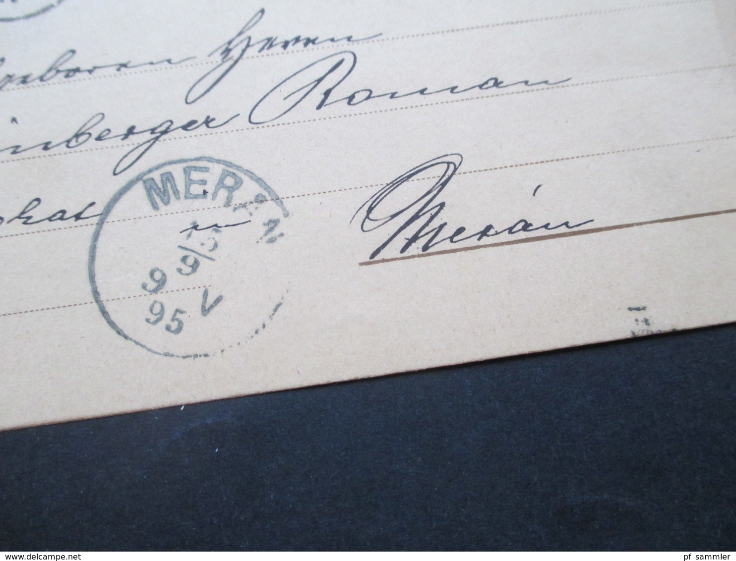 Ungarn 1895 GA Mit Zusatzfrankatur Als Einschreiben / Reko R Ajanlotte Trencsen Nach Meran Mit Ak Stempel! - Storia Postale