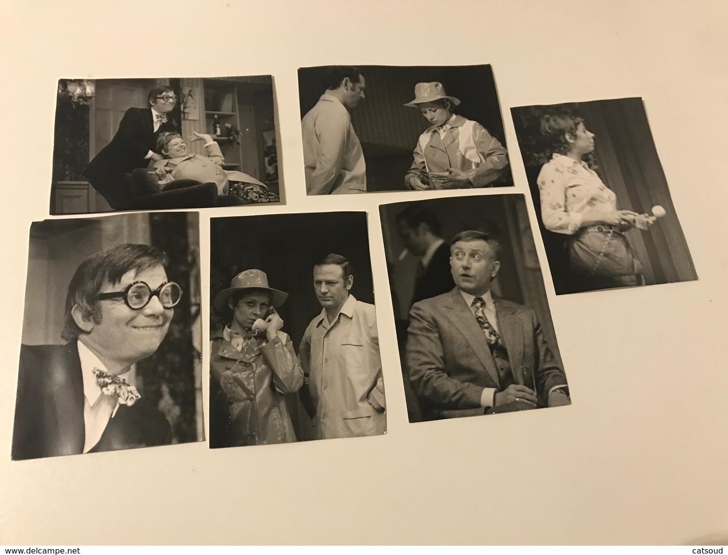 Lot De 13 Photographies Anciennes (1972-1973)  Du Côté De Chez L'autre Théâtre Royal Des Galeries - Célébrités