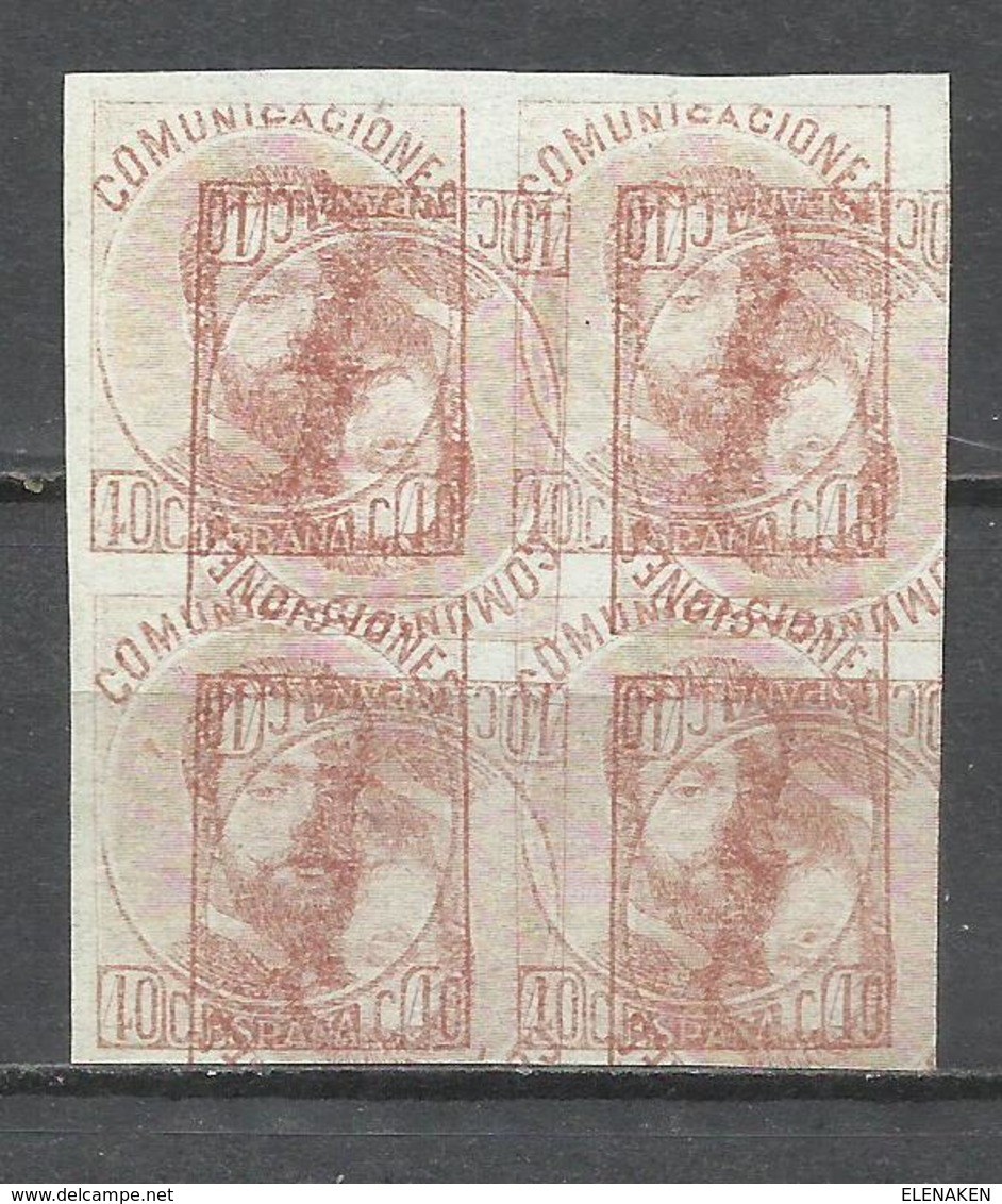 Q539M- PRUEBA AMADEO I AÑO 1872 Nº125.PRUEBA ESSAY PROOF Stamp Classic..PRUEBA ESSAY PROOF AMADEO I DE SABOYA - Unused Stamps