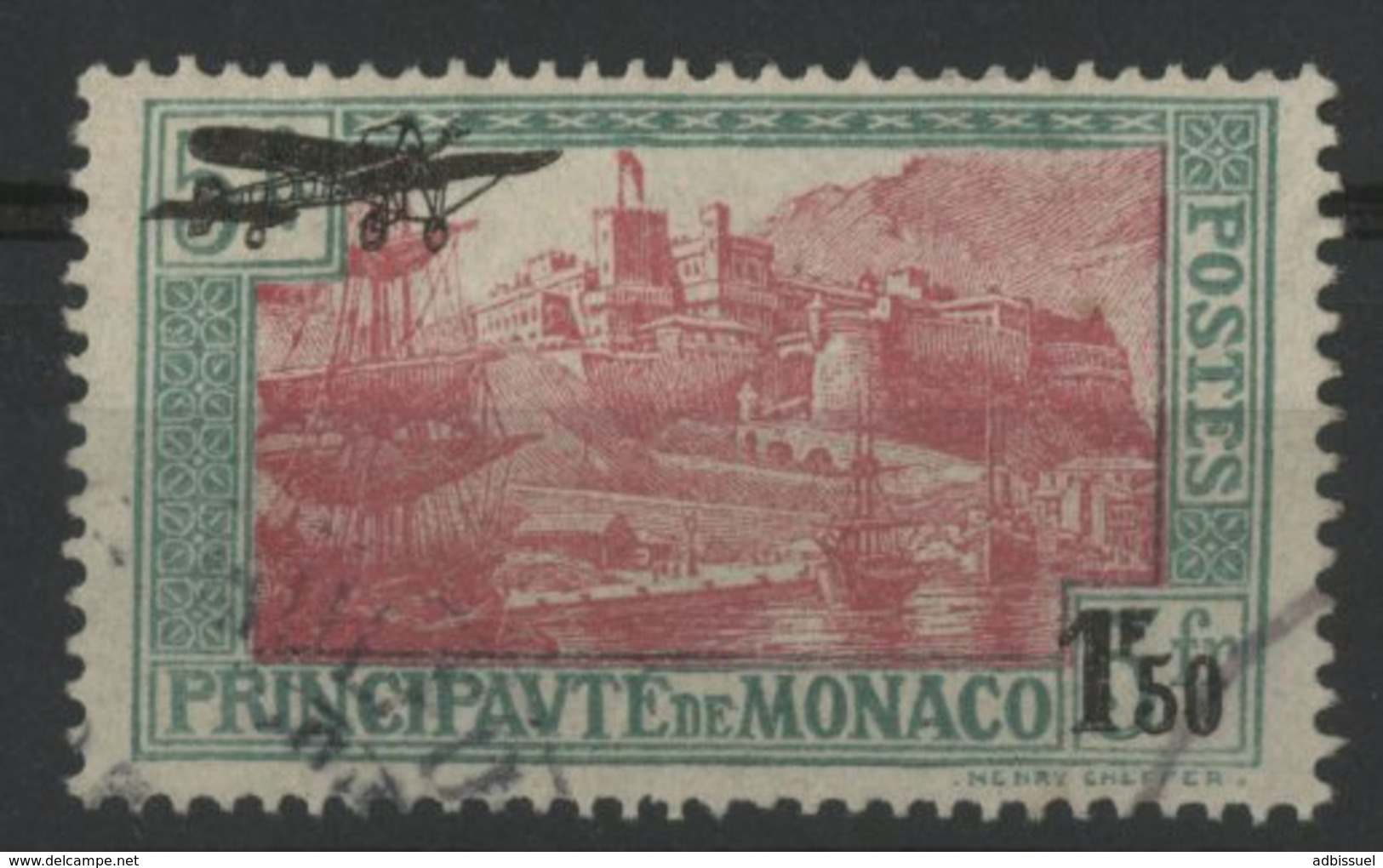 MONACO POSTE AERIENNE N° 1 Cote 32 € Oblitéré. TB - Poste Aérienne