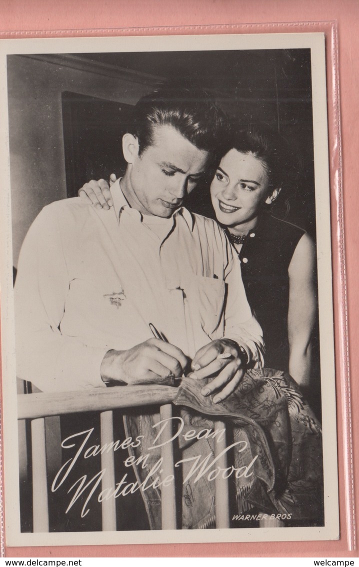 OLD POSTCARD    FILM - MOVIE STAR -   JAMES DEAN AND NATHALIE WOOD - Autres & Non Classés