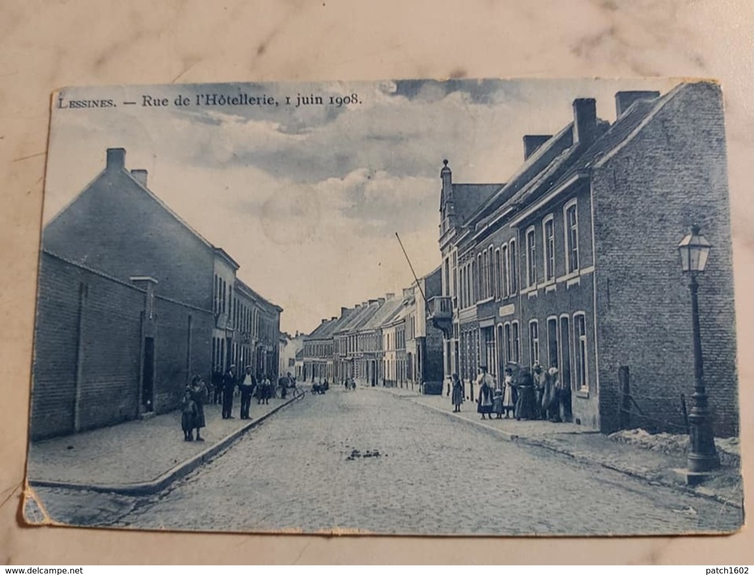 LESSINES RUE DE L'hôtellerie 1 JUIN 1908 RUE ANIMEE - Lessen