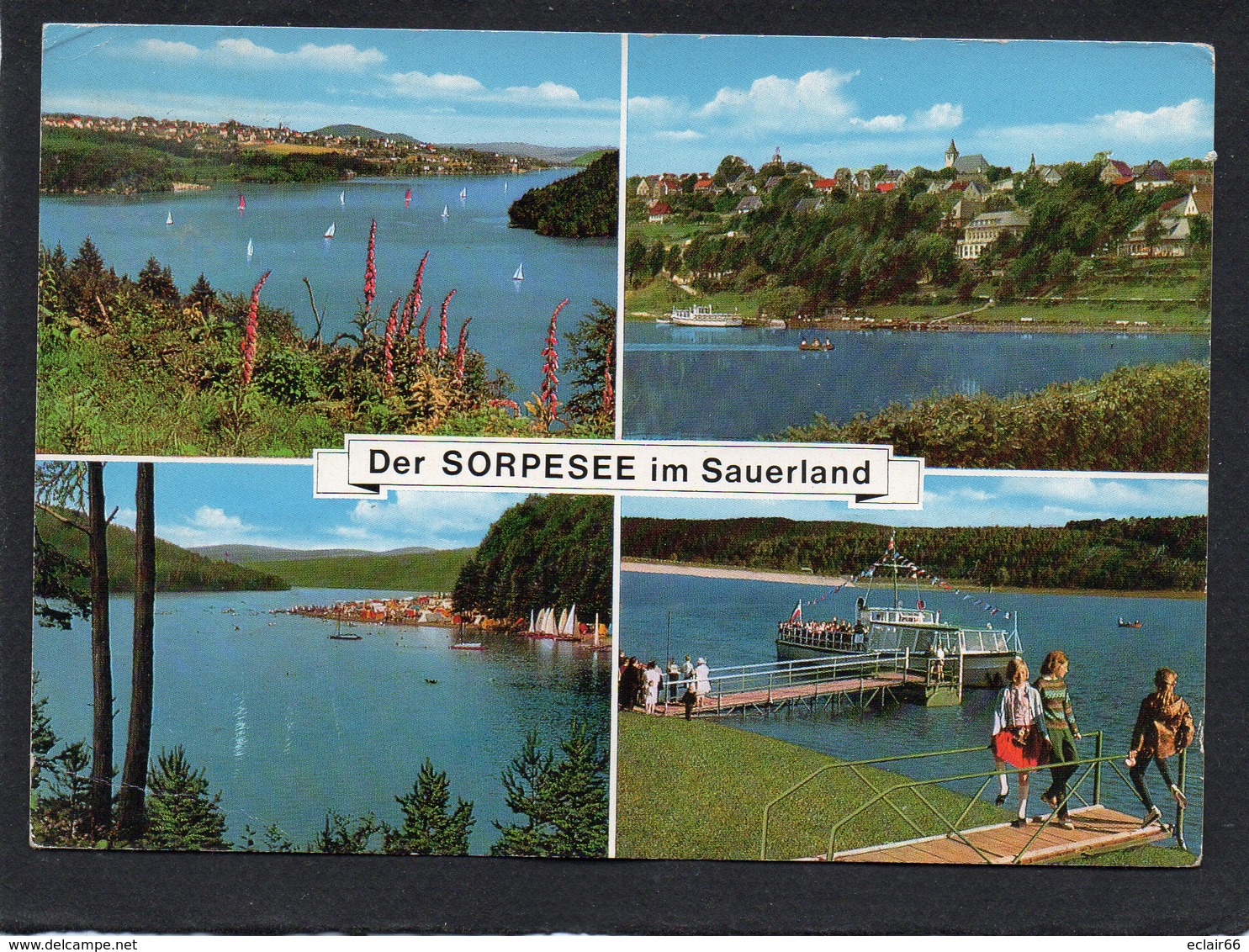 Sundern, Sauerland. Turm Cafe Am Sorpesee Multivues  CPM  Année 1970 - Sundern