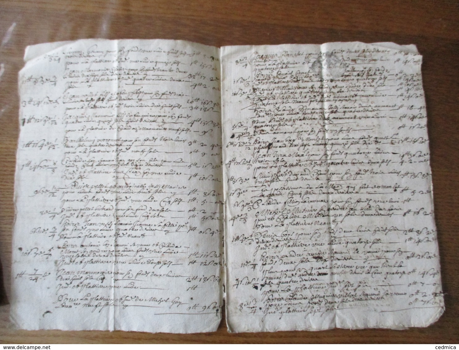 20 9bre 1685 ROLLE DE LA TAILLE ROYALLE DE 1686 DE LA COMTE DULOZE CACHETS GENERALITE DE GRENOBLE 12 PAGES - Cachets Généralité