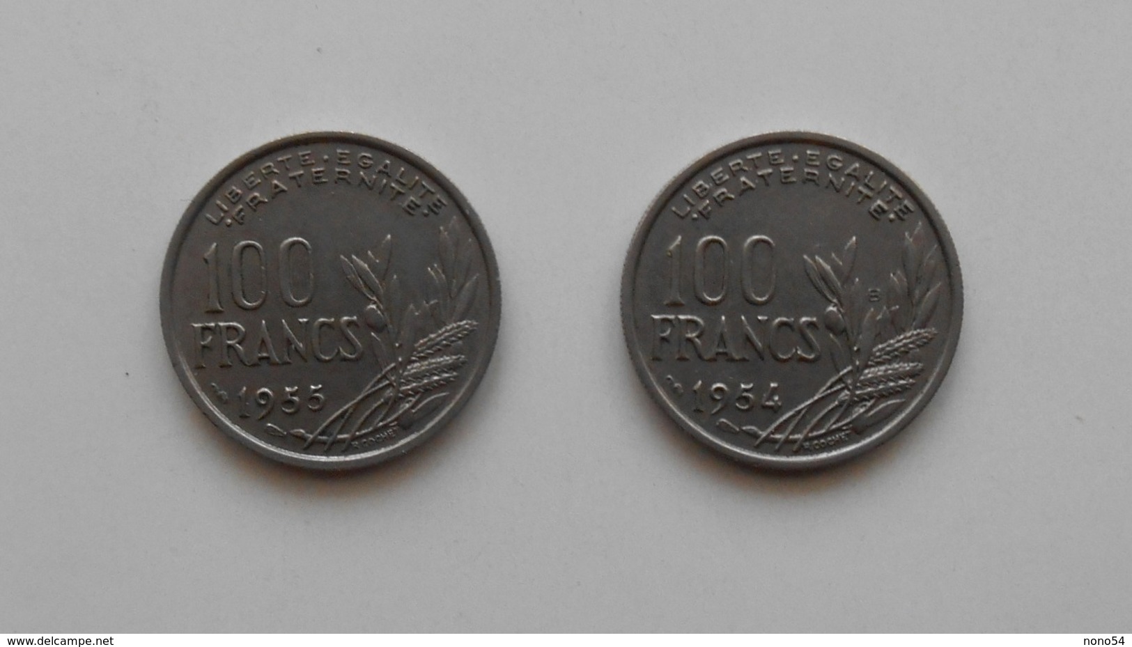 100 FRANCS COCHET De 1954 Et 1955 - Bel état. - Autres & Non Classés