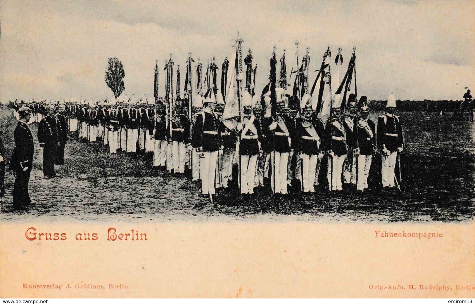 Gruss Aus Berlin Fahnenkompagnie Militaire Drapeaux - Otros & Sin Clasificación