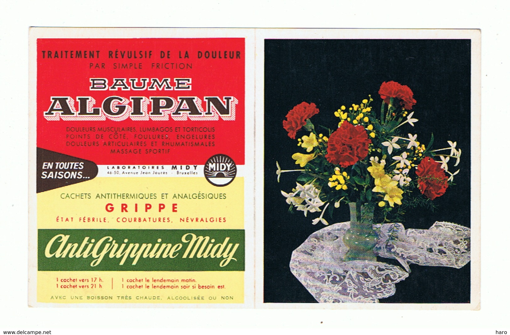 Calendrier De Poche 1961 - Laboratoires Midy Bruxelles - Sirop,...( B274) - Petit Format : 1961-70