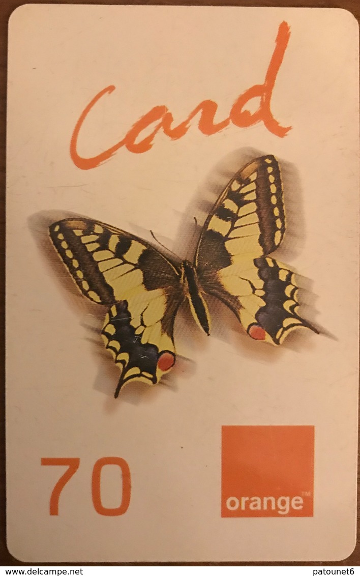 ANTILLES FRANCAISES - France Caraïbes Mobile - Orange - Papillon - 70 - Antillen (Französische)