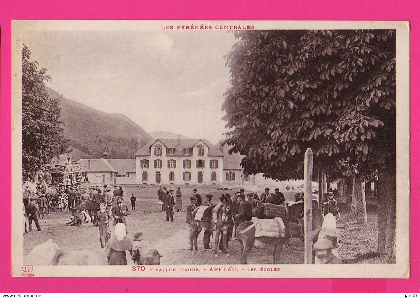 CPA (Réf: Z2662) VALLÉE D'AURE ARREAU (65 HAUTES PYRÉNÉES) LES ÉCOLES (animée Anes) - Sonstige & Ohne Zuordnung