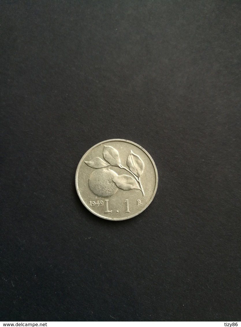 Moneta Italia - 1 Lira - 1949 - 1 Lire