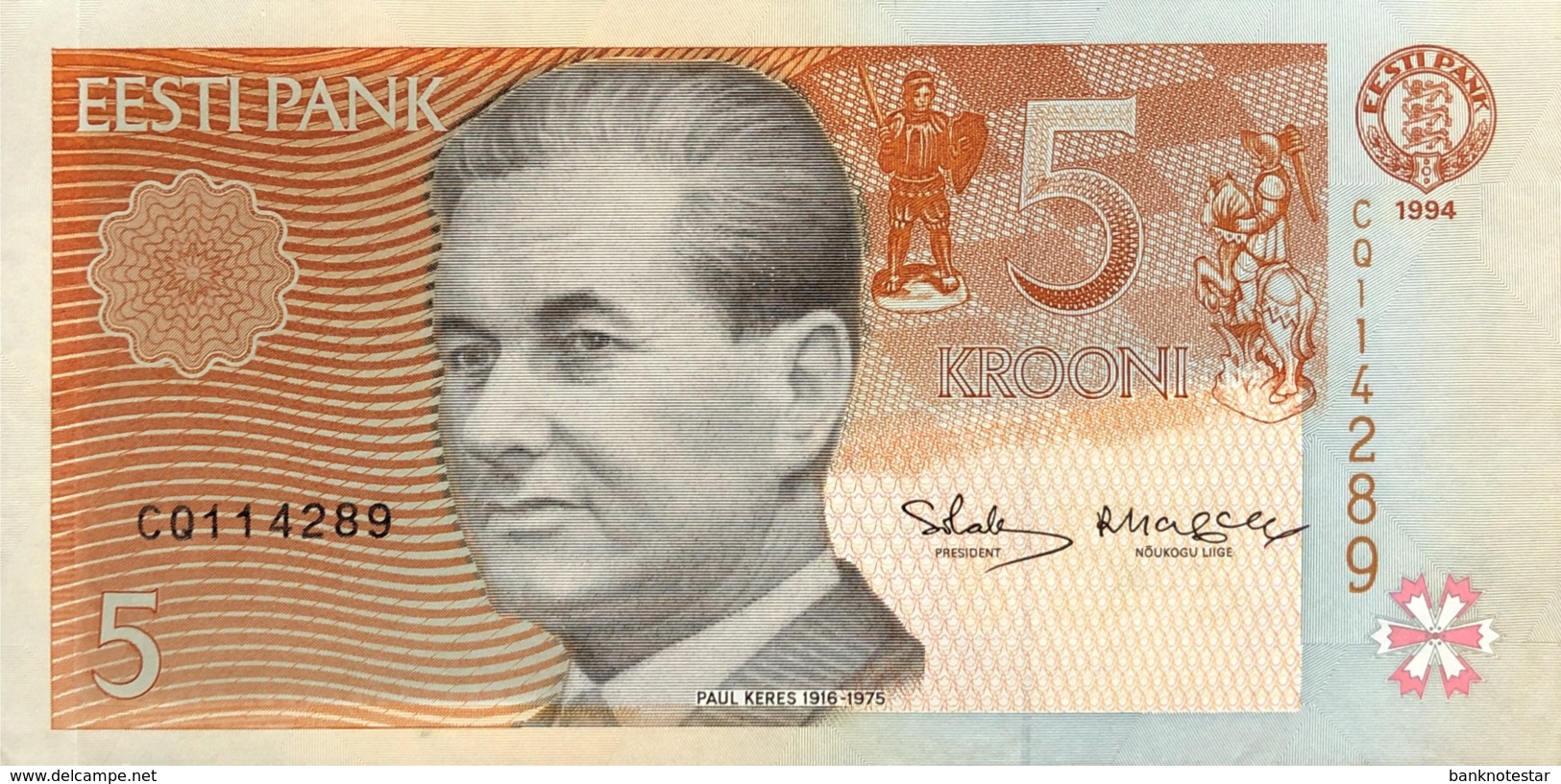 Estonia 5 Krooni, P-76 (1994) - UNC - Estland