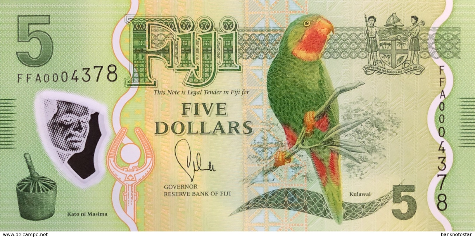 Fiji 5 Dollars, P-115 (2003) - UNC - Fiji