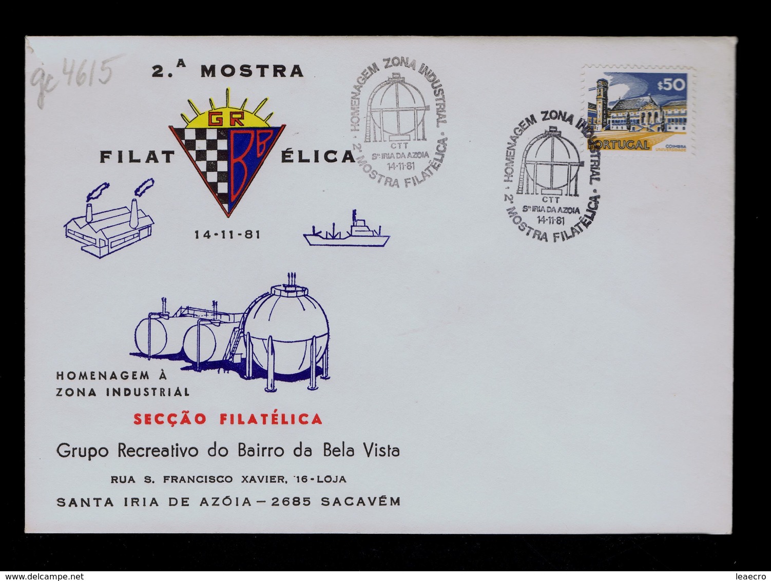 Architecture 1981 Portugal Santa Iria De Azoia Industrial Zone Liquide Air Gc4615 - Gaz