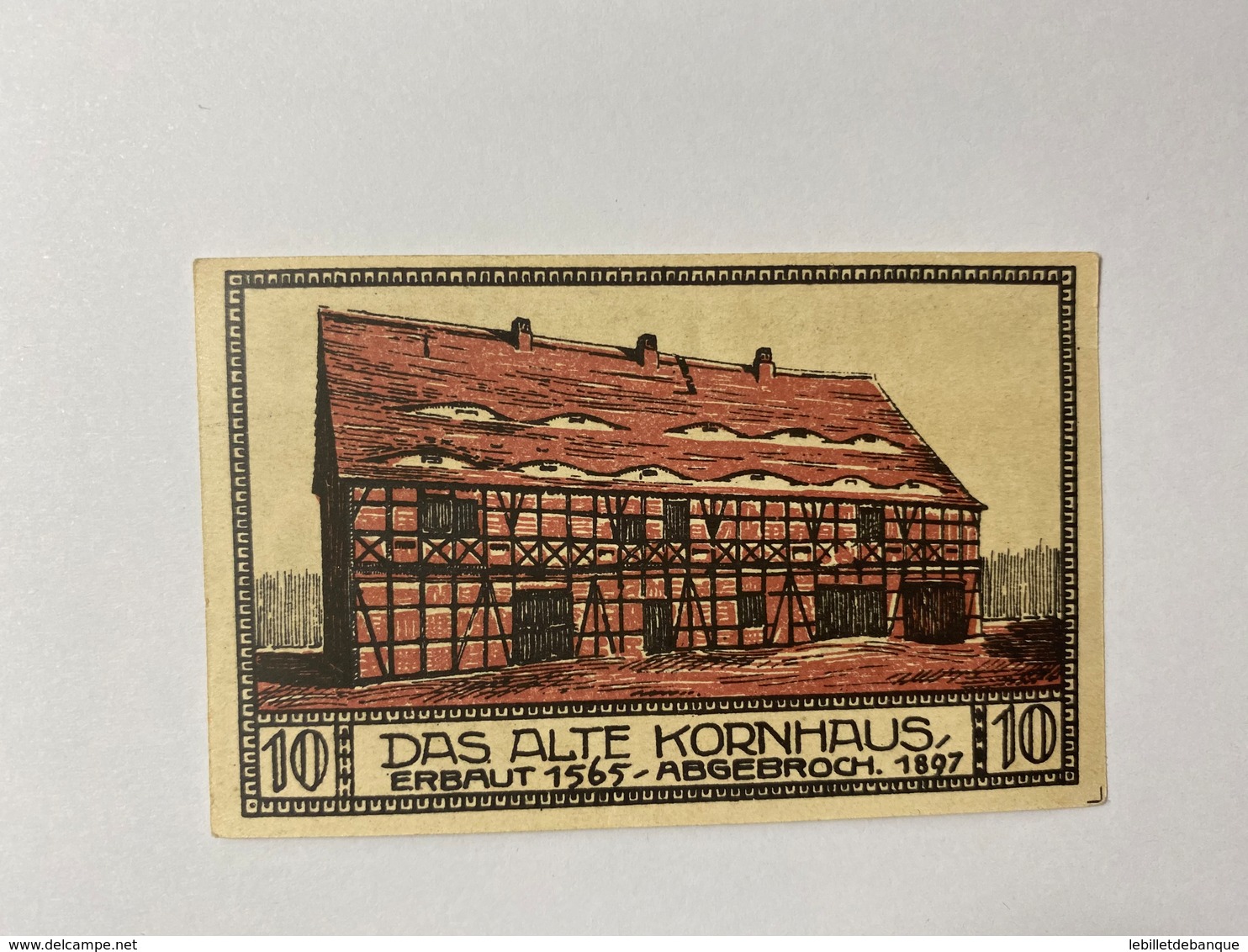 Allemagne Notgeld Bitterfeld 10 Pfennig - Collections