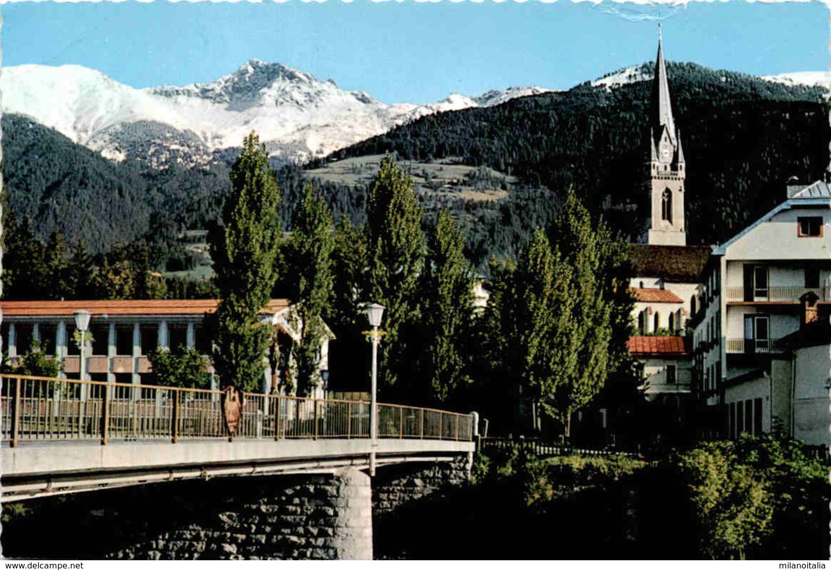 Dolomitenstadt Lienz - Iselbrücke Und Pfarrkirche Gegen Schleinitz - Lienz