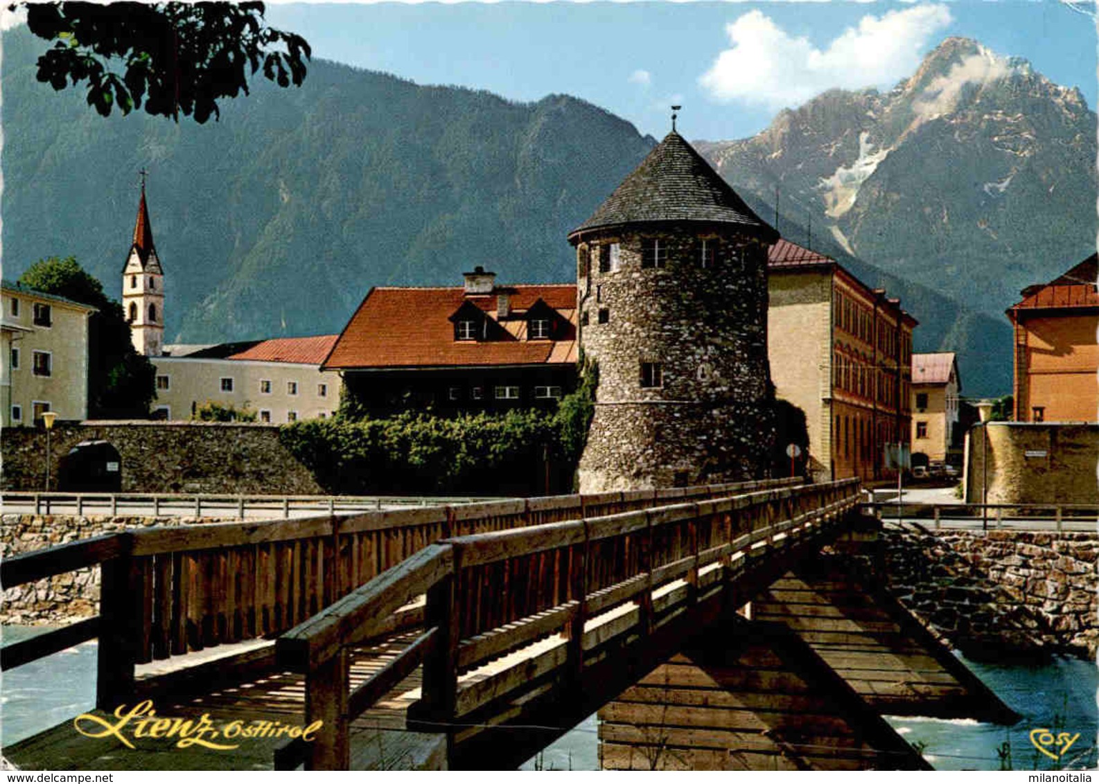 Lienz, Osttirol - Isel-Brücke Mit Altem Wehrturm Der Stadtmauer (5808) * 1. 6. 1970 - Lienz