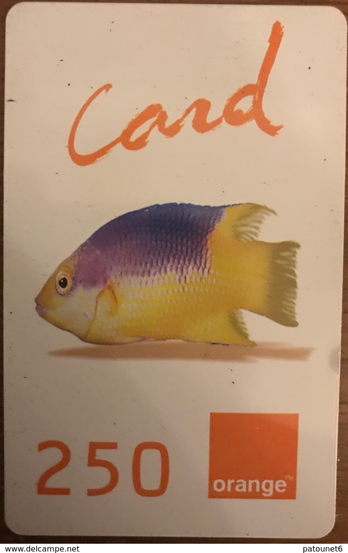 ANTILLES FRANCAISES - France Caraïbes Mobile - Orange - Poisson  -  250 - Antillen (Französische)