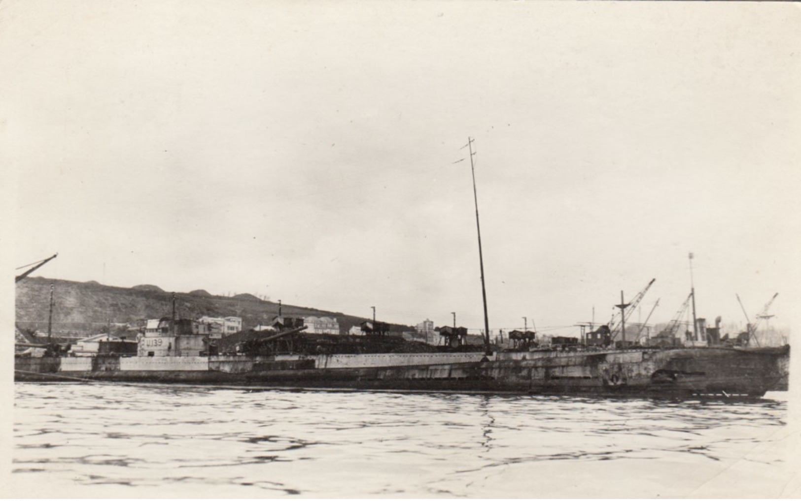 RP: Brest (Finistere), France, 1910s ; Captured German U-Boat (Submarine) - Brest