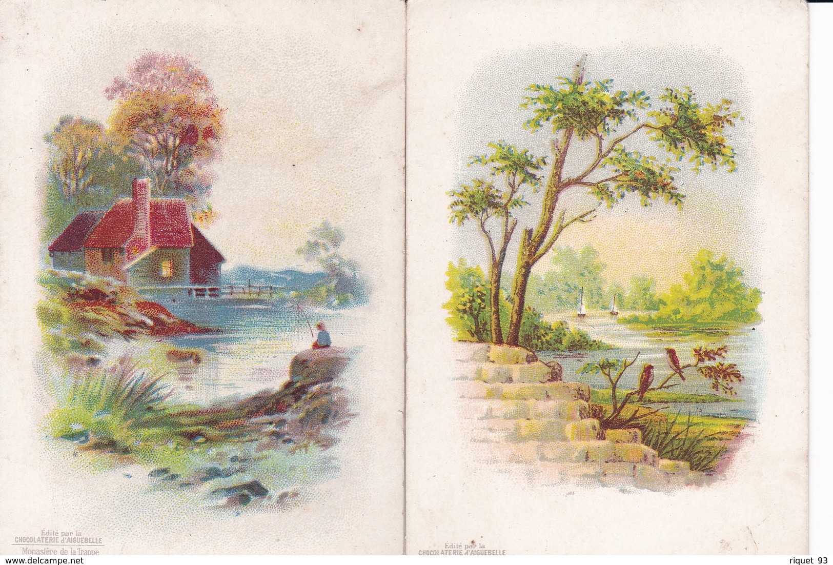 Lot 10 Images Diverses- Chocolaterie D'Aiguebelle - Dessin, Paysages, Oiseaux Voir Scans - Andere & Zonder Classificatie