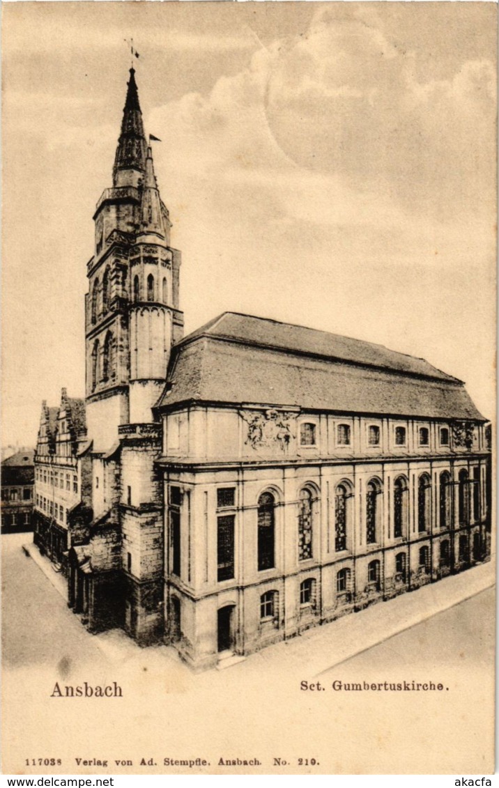 CPA AK Ansbach- St. Gumbertuskirche GERMANY (945066) - Ansbach