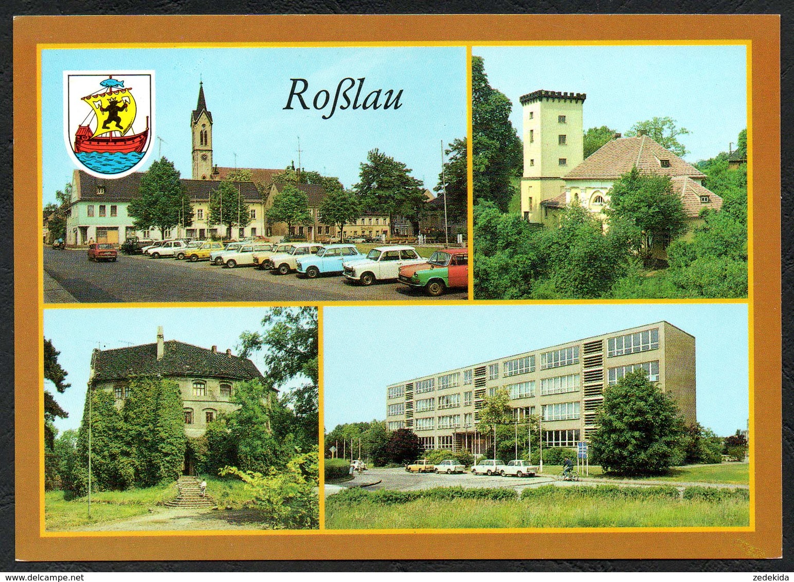 D2726 - TOP Roßlau Ernst Thälmann Schule Burg Markt - Bild Und Heimat Reichenbach - Rosslau