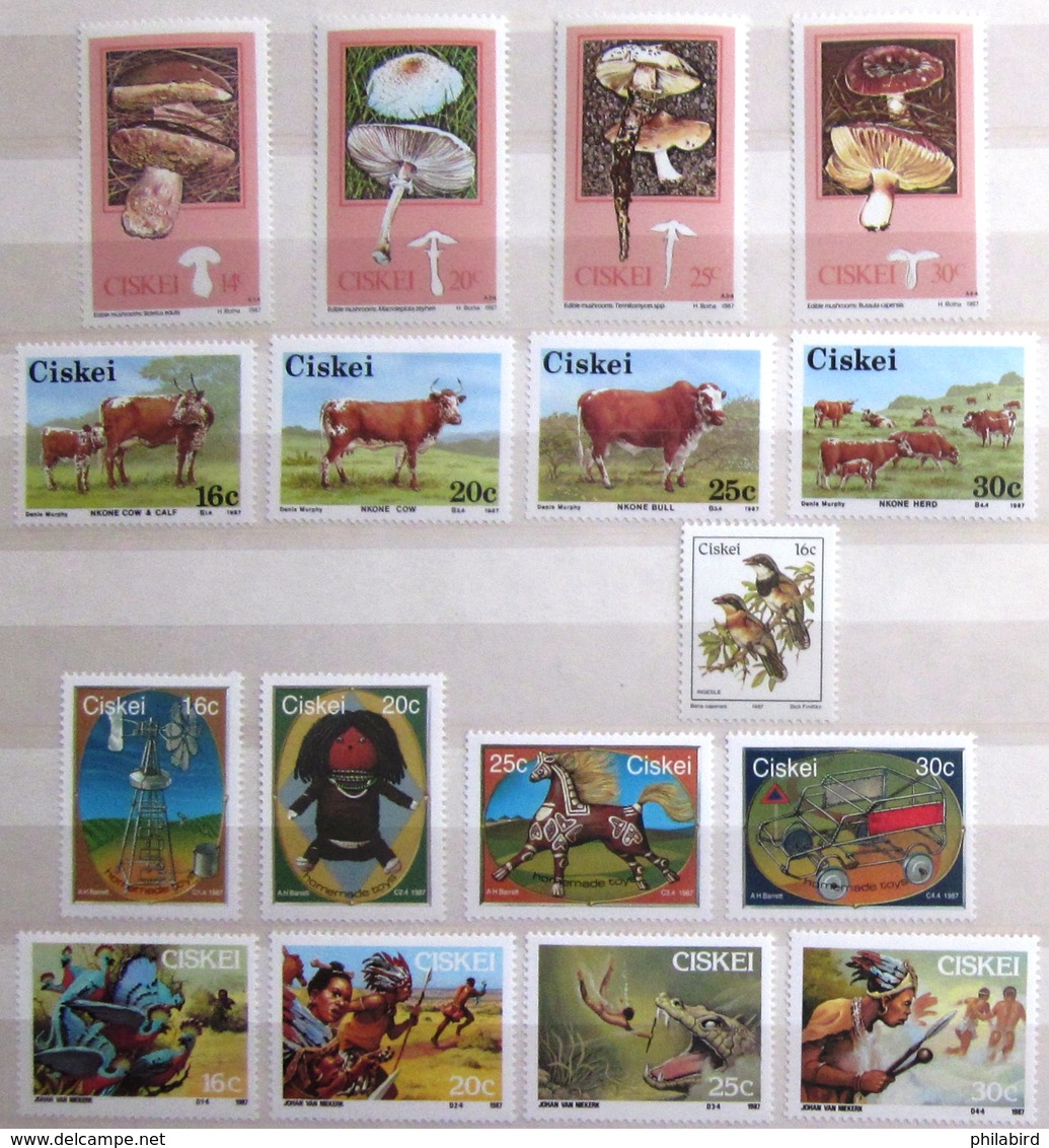 CISKEI               Timbres De 1987          N° 110/126            NEUF** - Ciskei