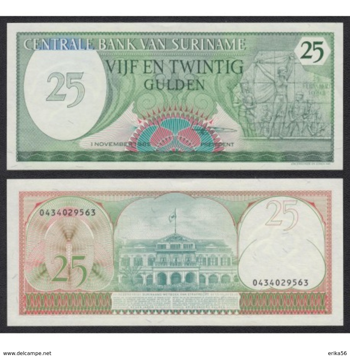 Billet Surinam 25 Gulden - Surinam