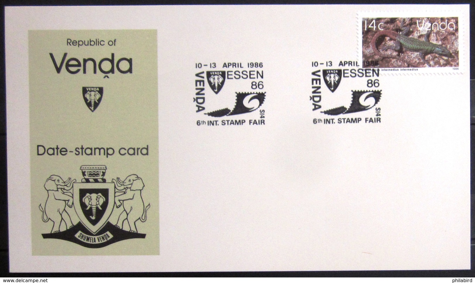 VENDA              CARTE COMMEMORATIVE  " ESSEN 86 " - Venda