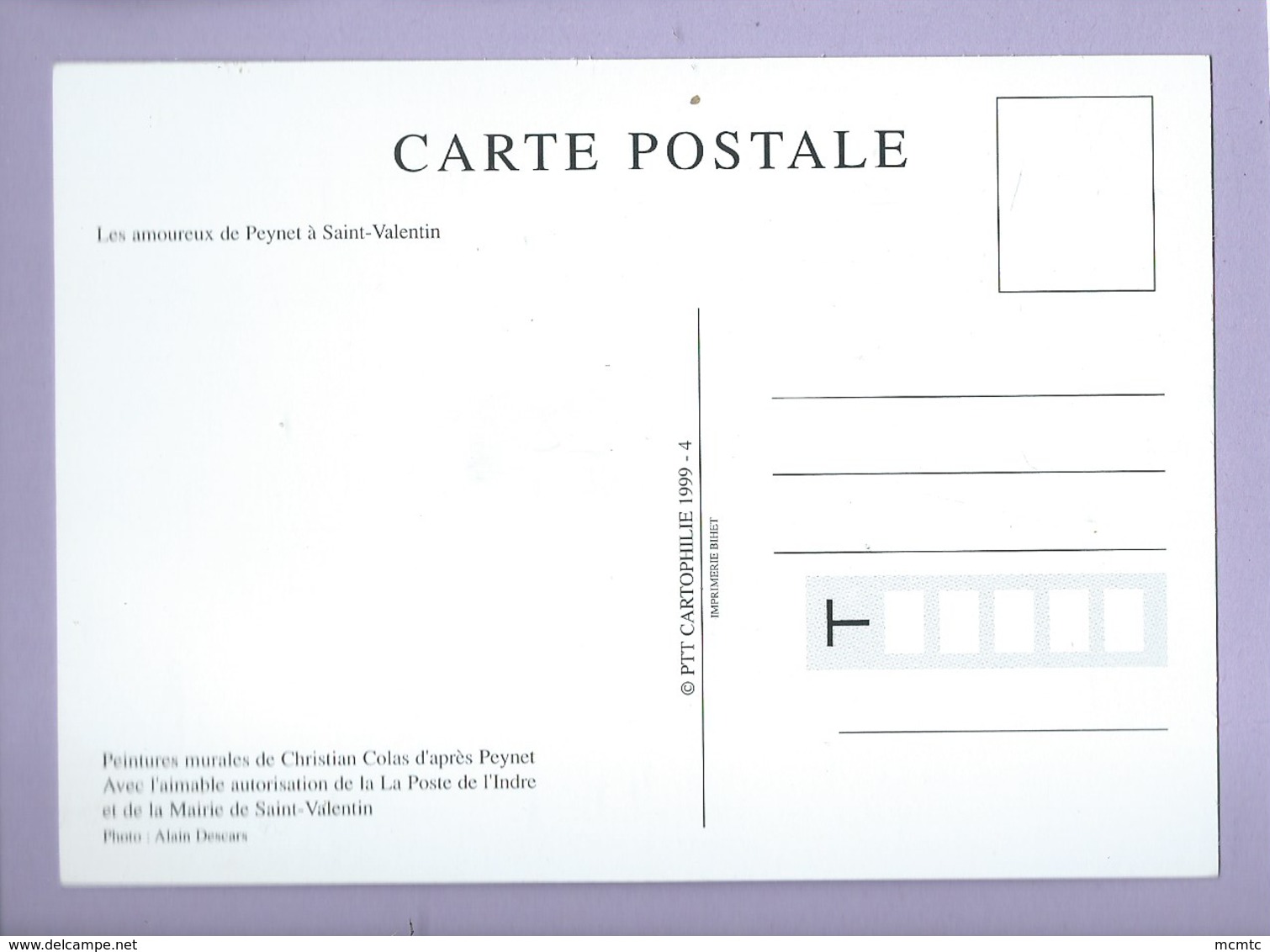 Carte Moderne - Les Amoureux De Peynet à Saint Valentin - Peynet