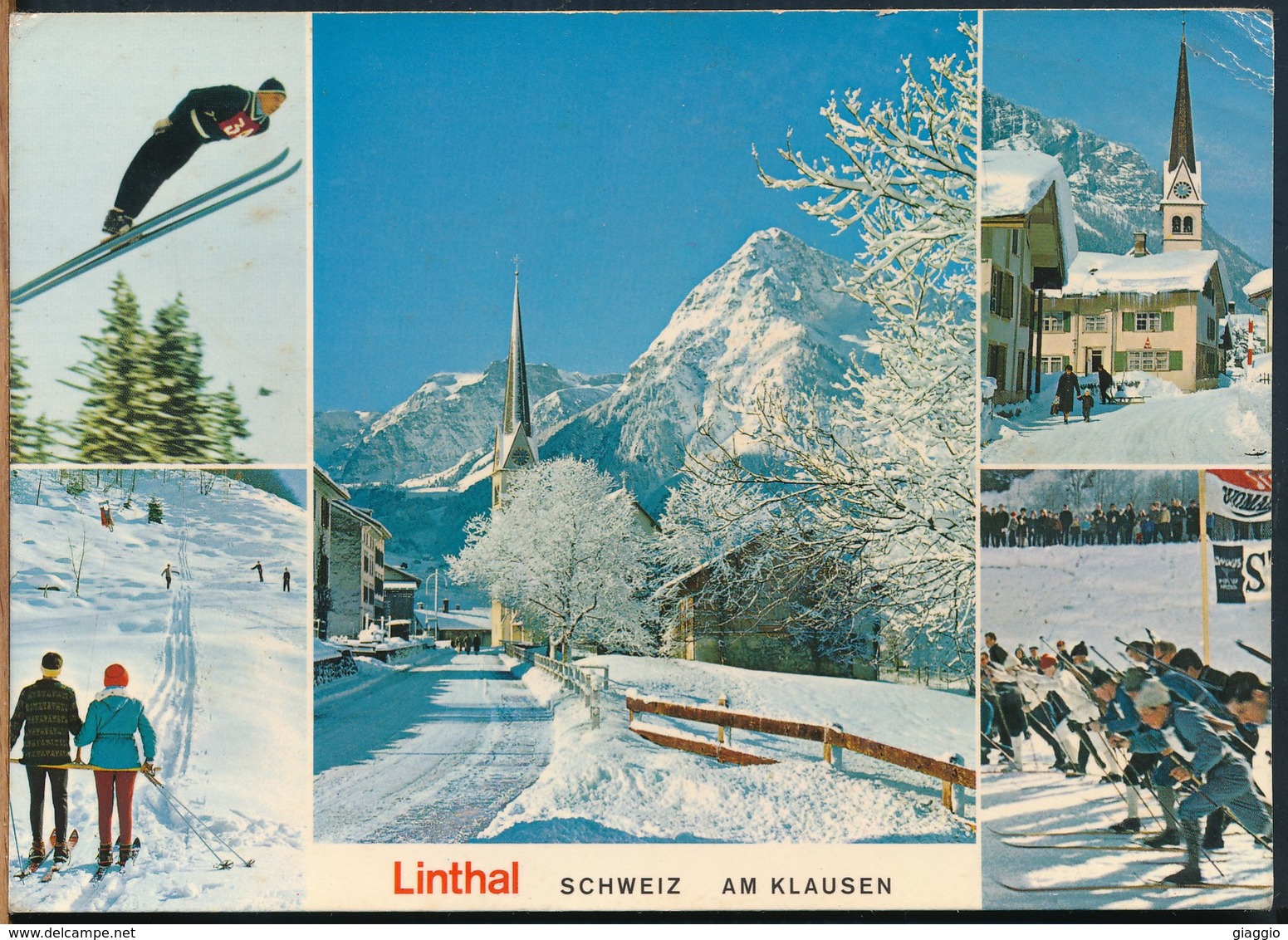 °°° 16998 - SVIZZERA - GL - LINTHAL DER FERIENORT AM KLAUSENPASS - 1992 With Stamps °°° - Linthal