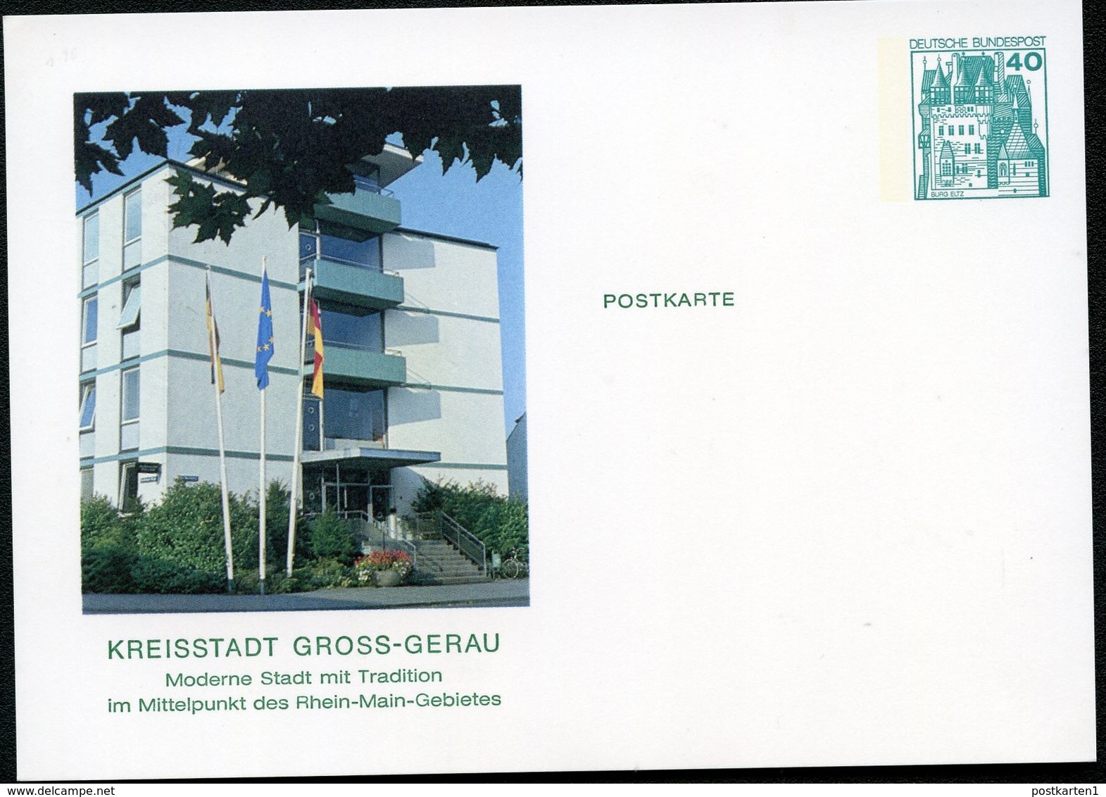 Bund PP100 B2/008 GROSS-GERAU NEUES RATHAUS 1977 - Cartes Postales Privées - Neuves