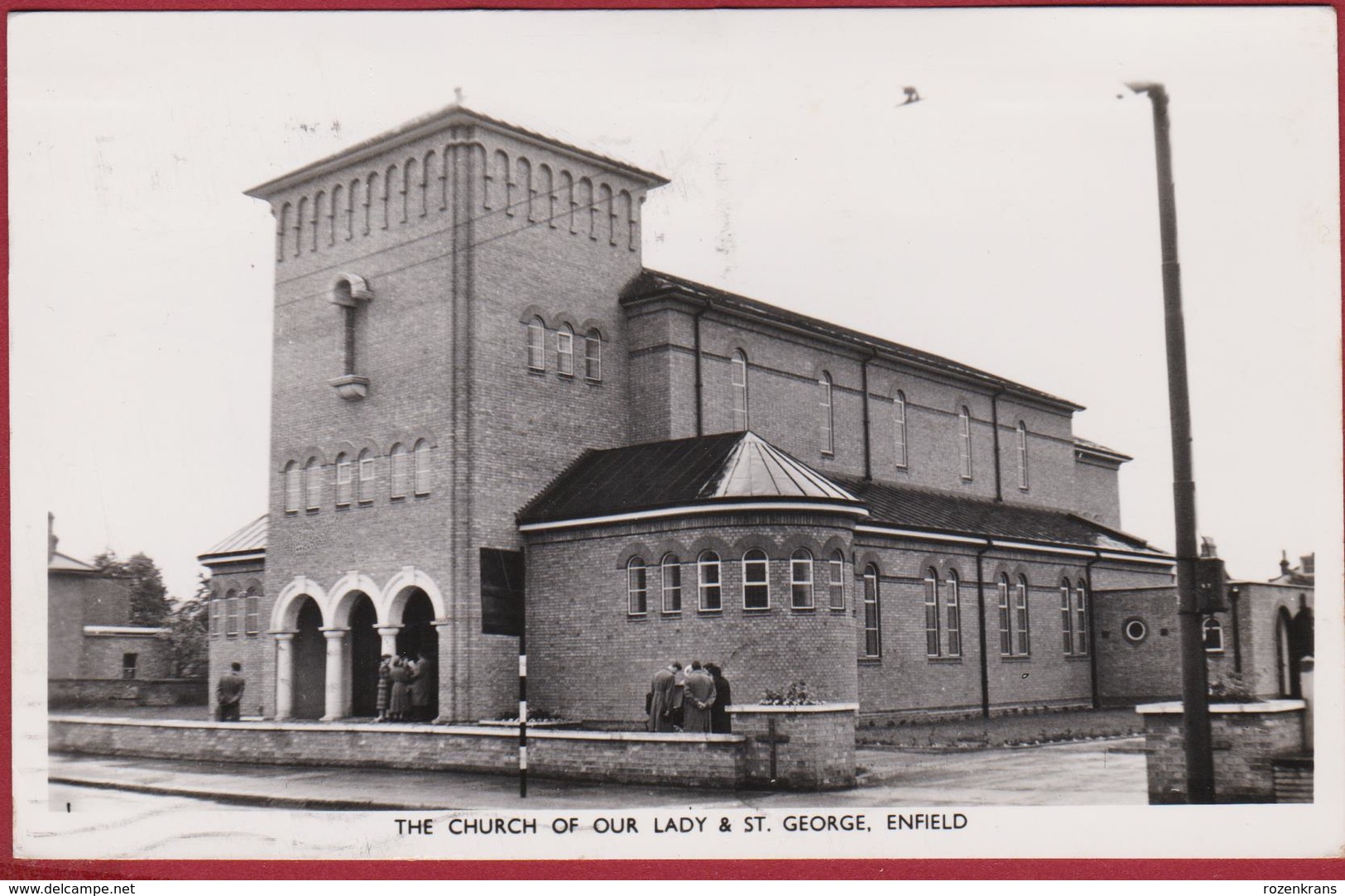 The Church Of Our Lady & St. Saint George Roman Catholic Enfield London  UK United Kingdom OLD Postcard CPA 1959 - Andere & Zonder Classificatie