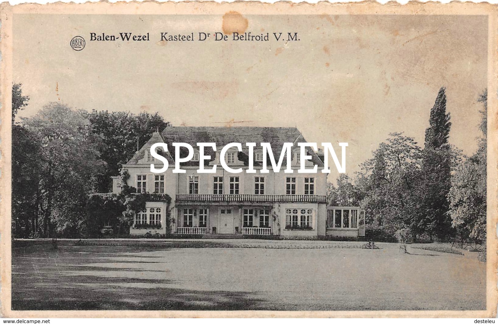 Kasteel Dr De Belfroid V.M. - Balen-Wezel - Balen