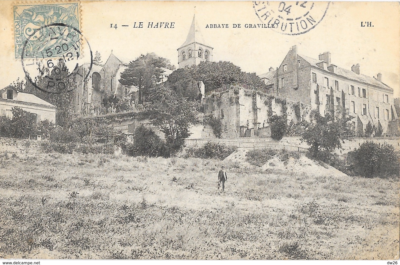 Le Havre - Abbaye De Graville, Vieille Eglise - Edition L'H. (L'Hoste) - Carte N° 14 - Graville