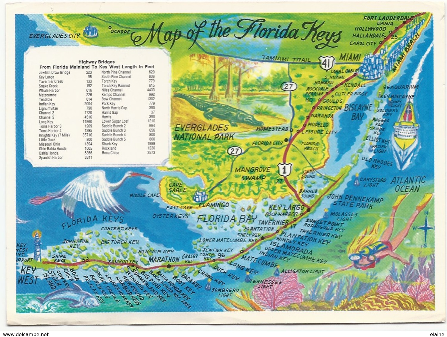 Map Of The Florida Keys - Carte Geografiche