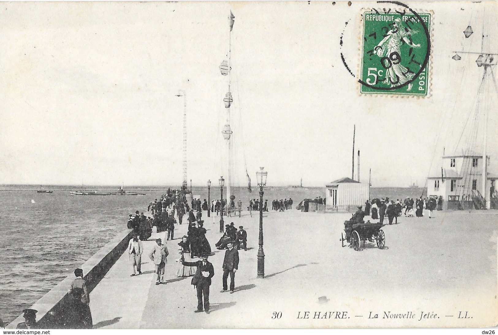 Le Havre - La Nouvelle Jetée, Le Sémaphore - Carte LL Animée N° 30 - Port