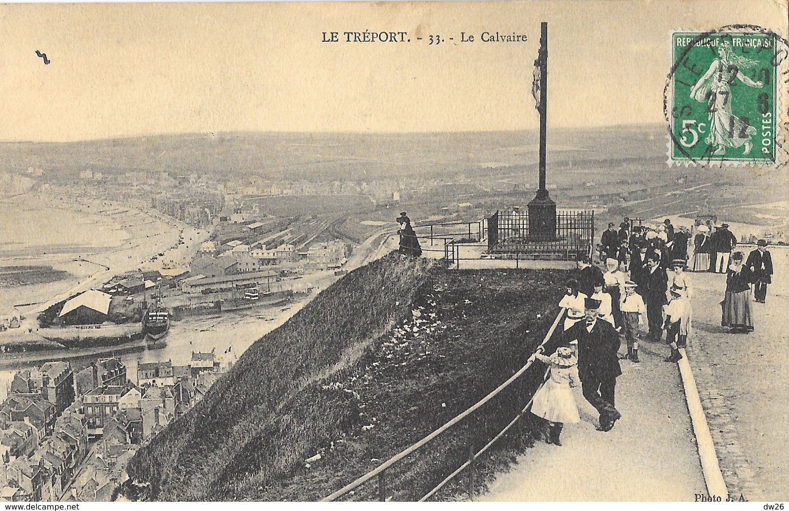 Le Tréport (Seine-Inférieure) - Le Calvaire - Photo J.A. - Carte Animée N° 33 - Le Treport