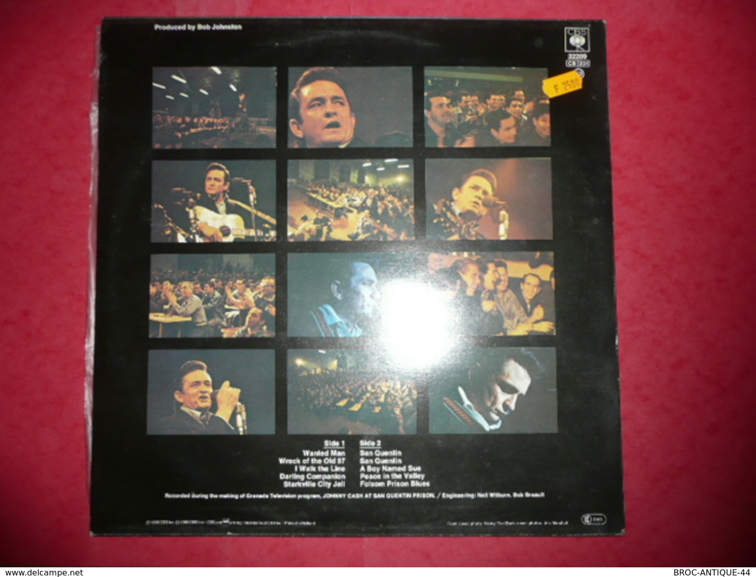 LP33 N°1161 - JOHNNY CASH AT SAN QUENTIN - COMPILATION 10 TITRES ***** - Rock