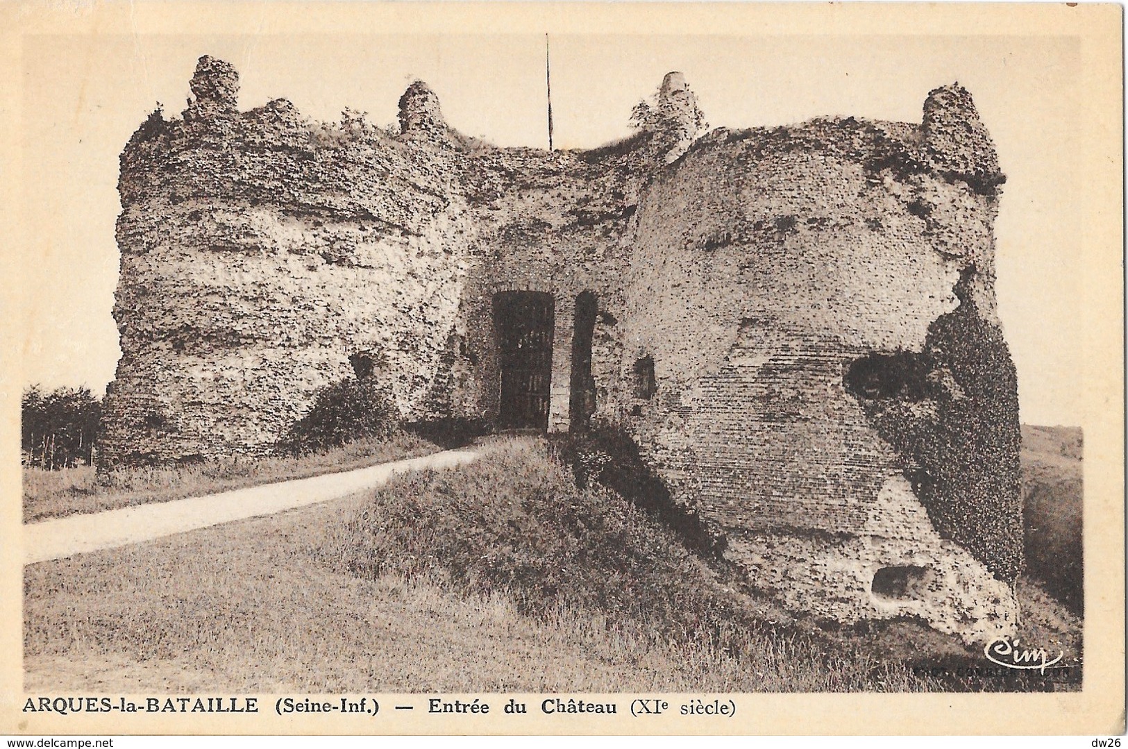 Arques-la-Bataille (Seine-Inférieure) - Entrée Du Château - Edition Combier - Carte CIM - Arques-la-Bataille