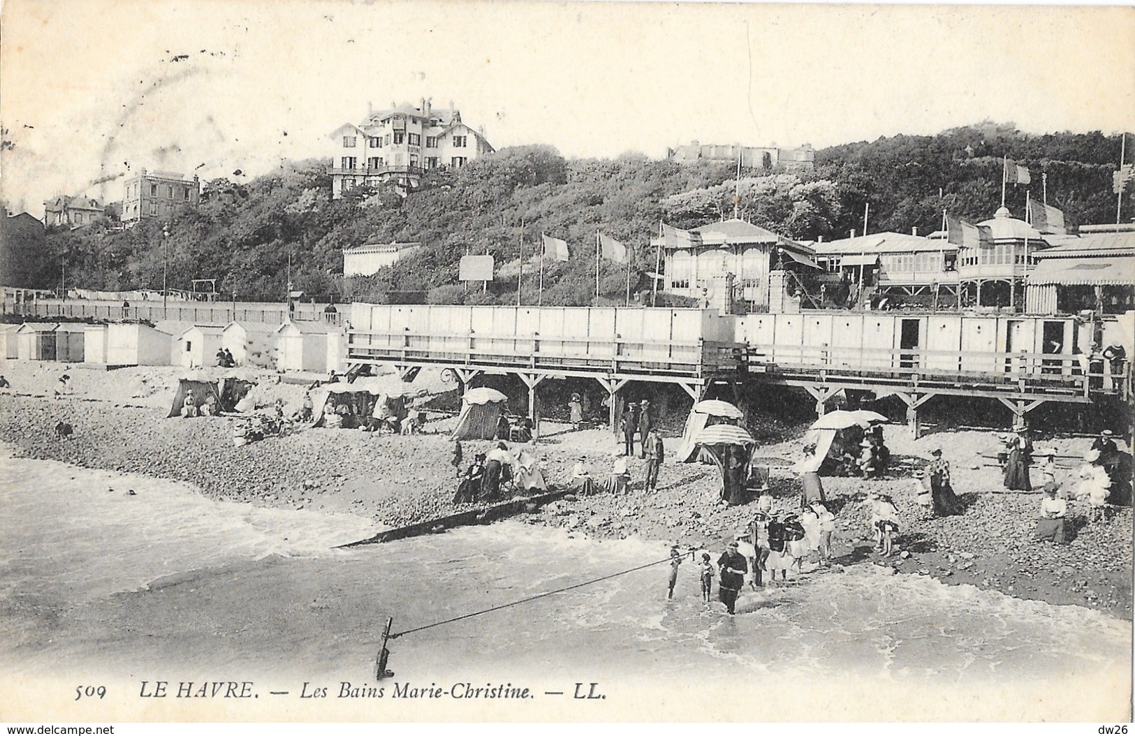 Le Havre - Les Bains Du Casino Marie-Christine, La Plage - Carte LL N° 509 - Port