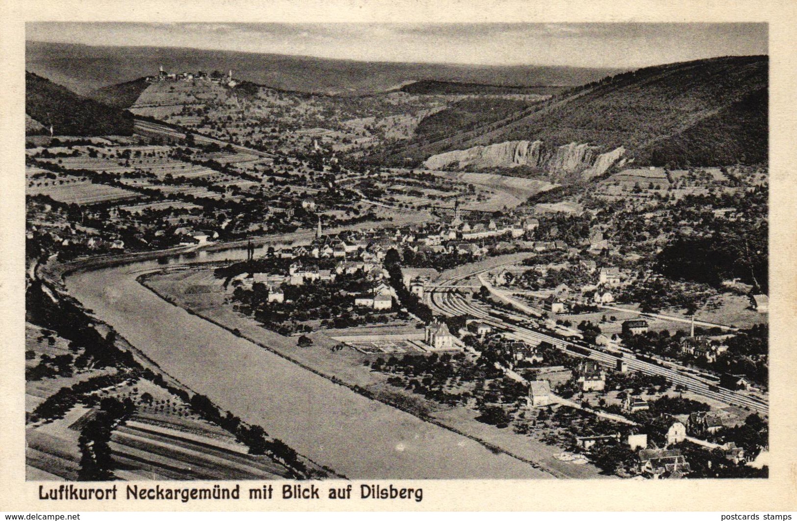 Neckargemünd, Gesamtansicht Mit Blick Auf Dilsberg, Ca. 30er/40er Jahre - Neckargemuend