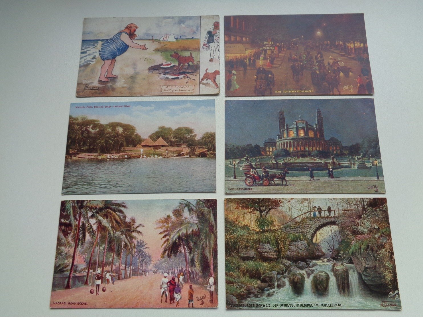 Beau Lot De 60 Cartes Postales De Fantaisie " Oilette "  Raphael Tuck & Sons    Mooi Lot Van 60 Postkaarten Fantasie - 5 - 99 Postkaarten