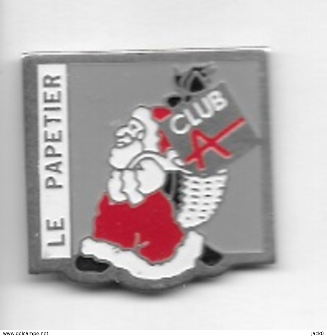 Pin's  Père  Noël  CLUB  A  LE  PAPETIER - Navidad