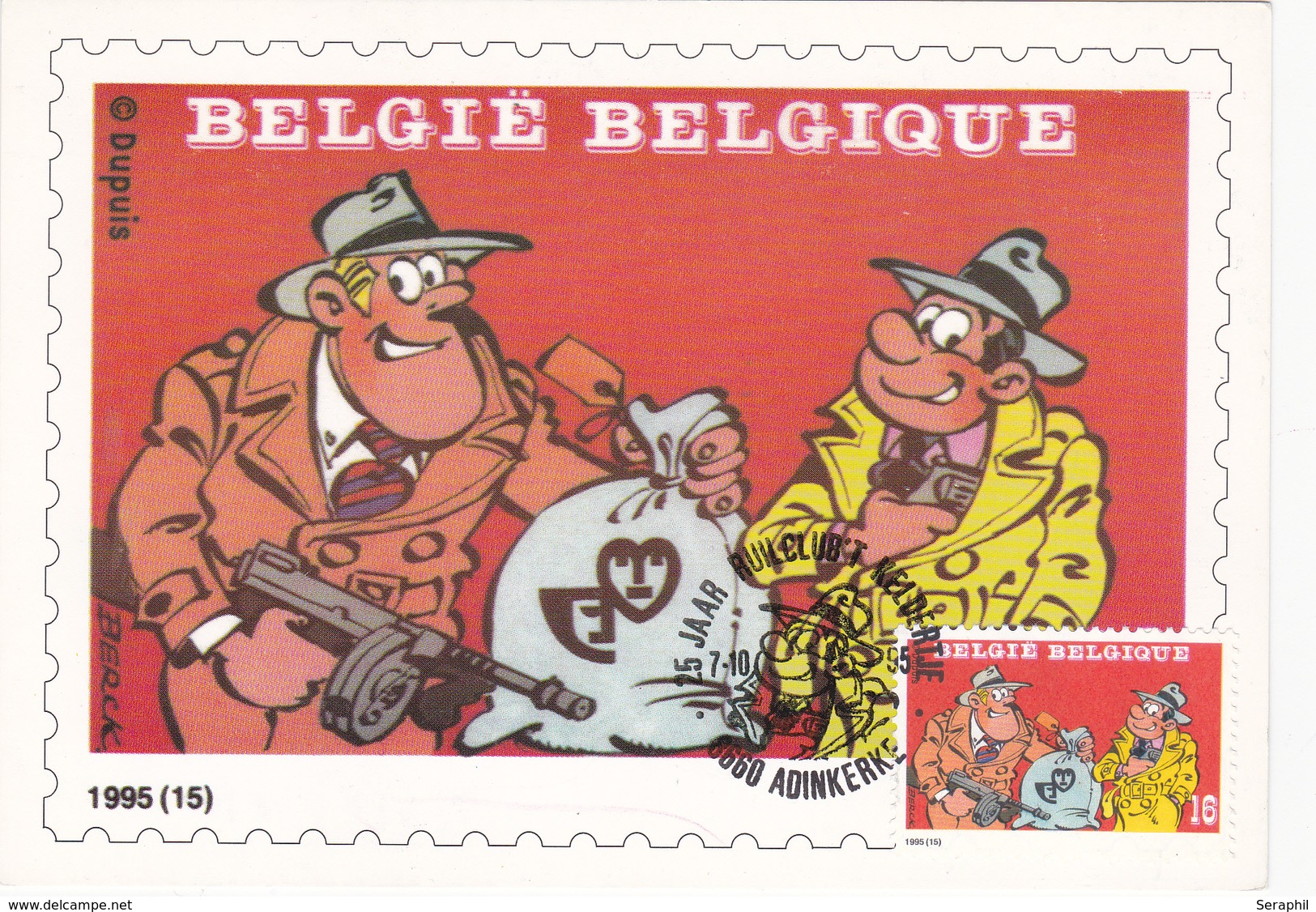 Carte Maximum  B.D. - Sammy  - Timbre N°2619 - FDC - 1995 - Oblitération Adinkerke - 1991-2000