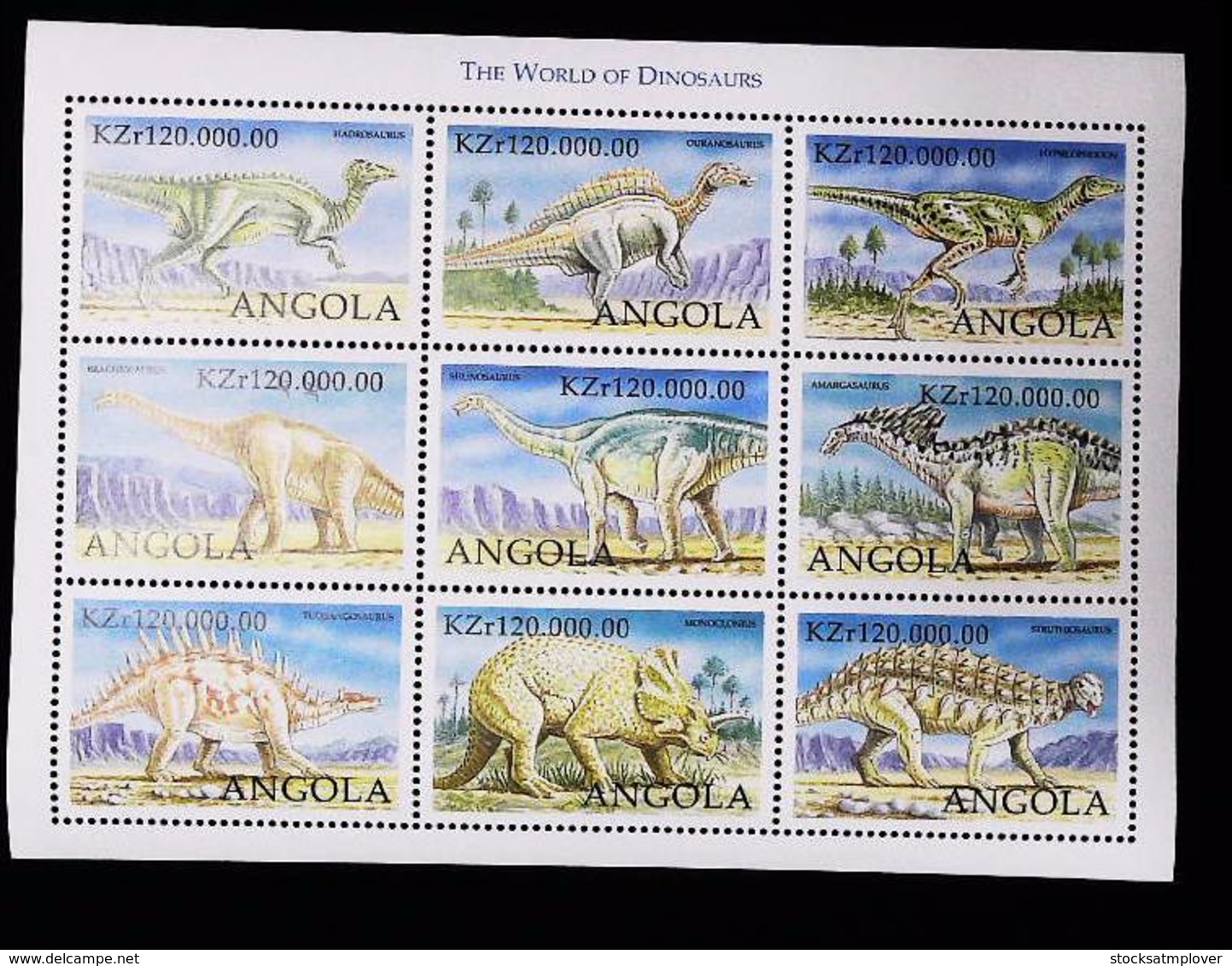 Angola  1998   Dinosaurs - Angola