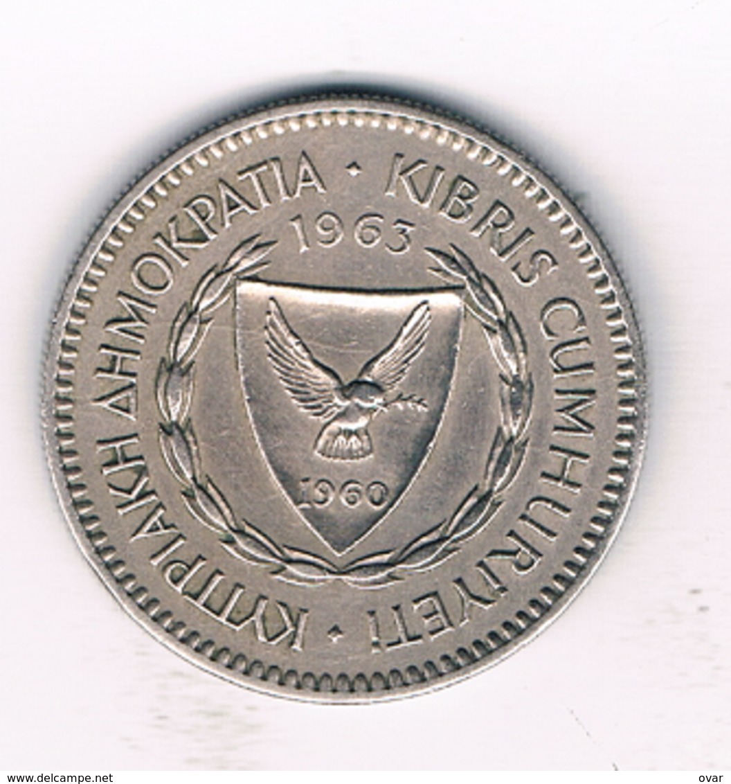 50 CENTS 1963  CYPRUS /426/ - Chypre