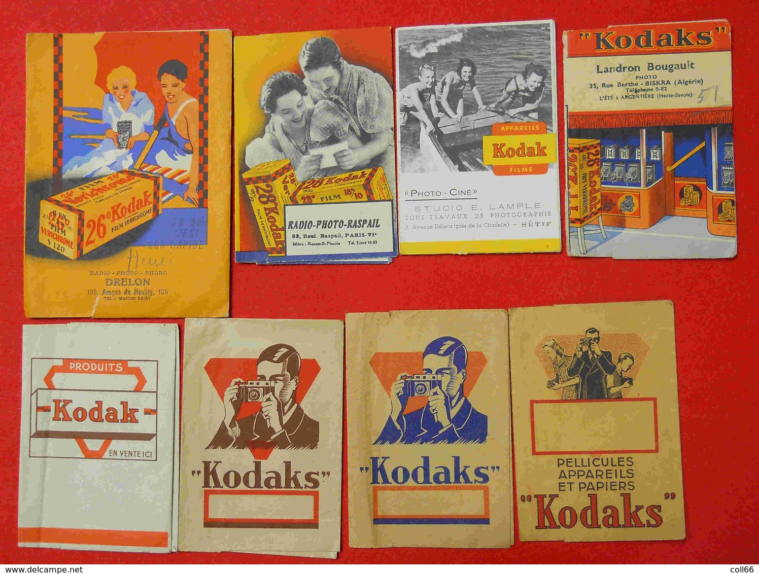 Publicité Kodak Advertising 36 Pochettes Anciennes Différentes Pour Photos Kodaks Vintage And More Et + - Autres & Non Classés