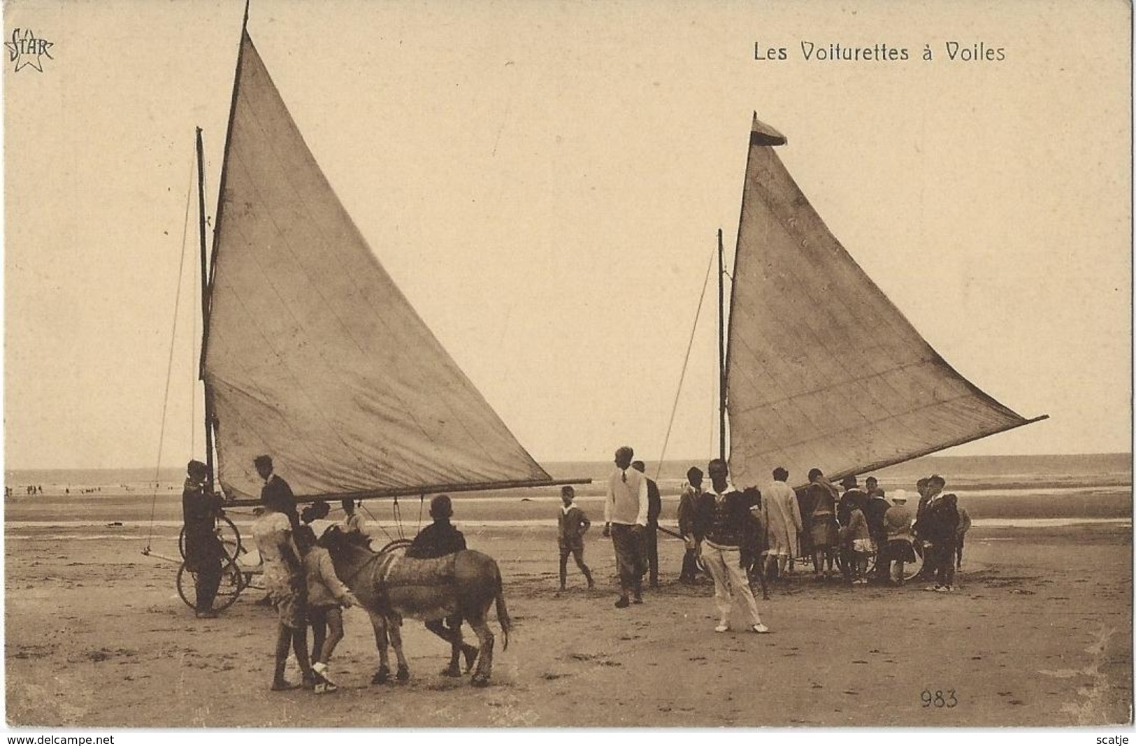 Blankenberghe.  -   Les Voiturettes à Voiles. - Blankenberge