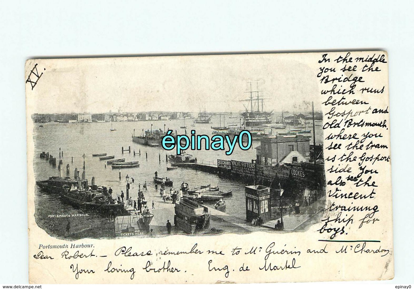 ANGLETERRE - PORSMOUTH HARBOUR - Le Port En 1902 - Portsmouth