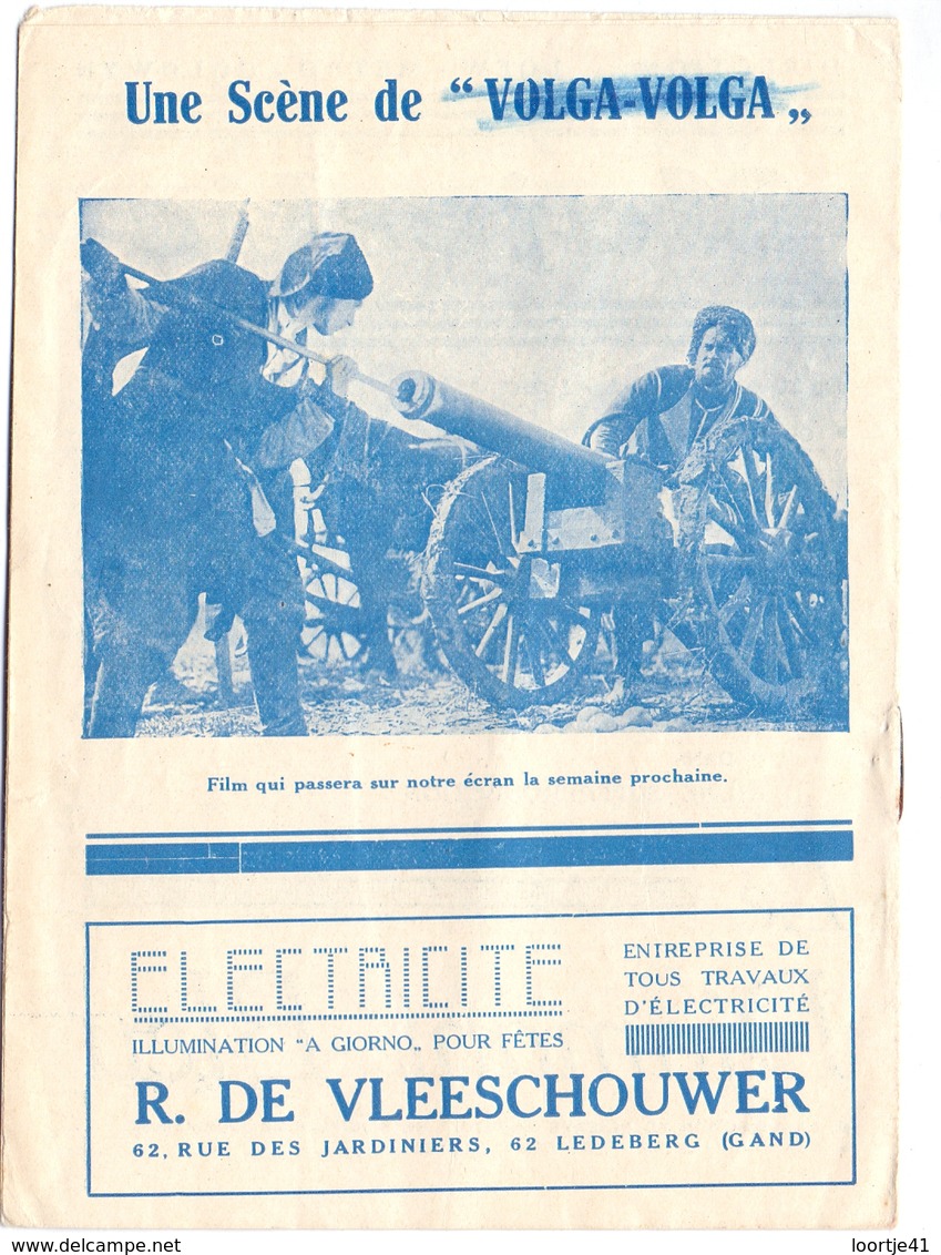 Pub Reclame - Ciné Cinema Bioscoop Majestic Gand Gent Film - Elenor Boardman - Le Diamant Bleu  - 1929 - Publicité Cinématographique